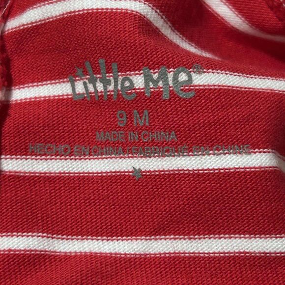 NEW Little Me Boys 9 Months "My First Christmas" Santa Joggers 3 Pc Set With Hat - Picture 12 of 14